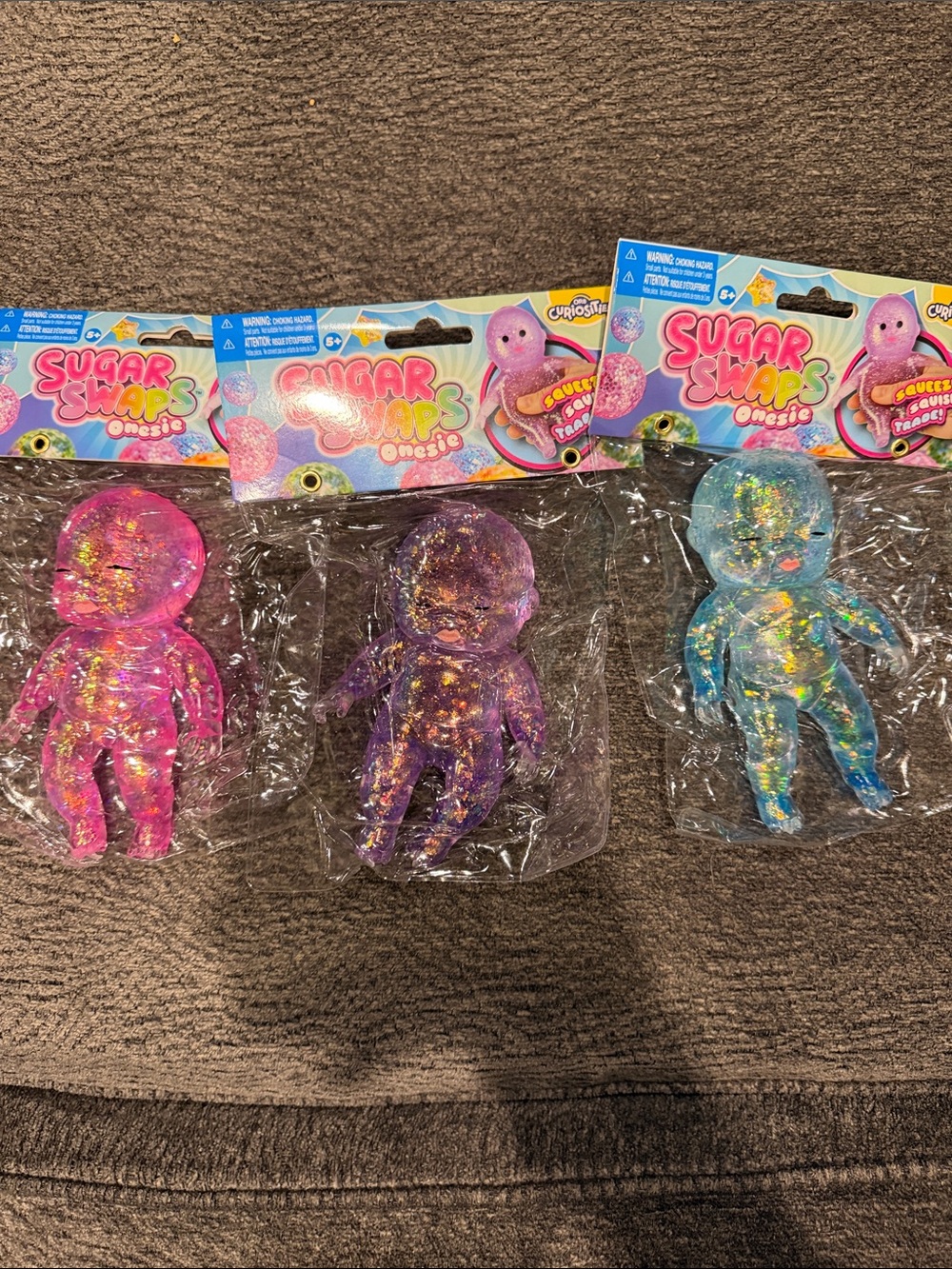 Sugar Snaps Onesie Glitter Doll - Pink, Purple, Blue